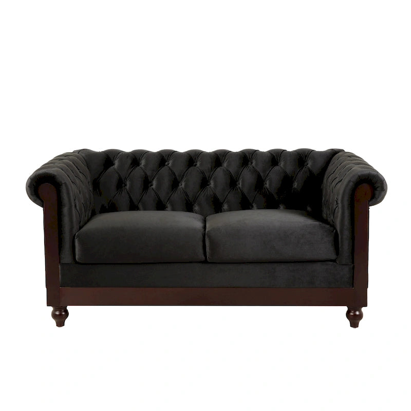 Chesterfield Velvet Loveseat Sofa