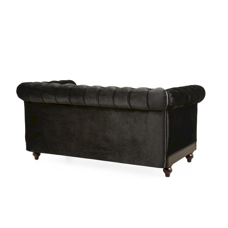 Chesterfield Velvet Loveseat Sofa