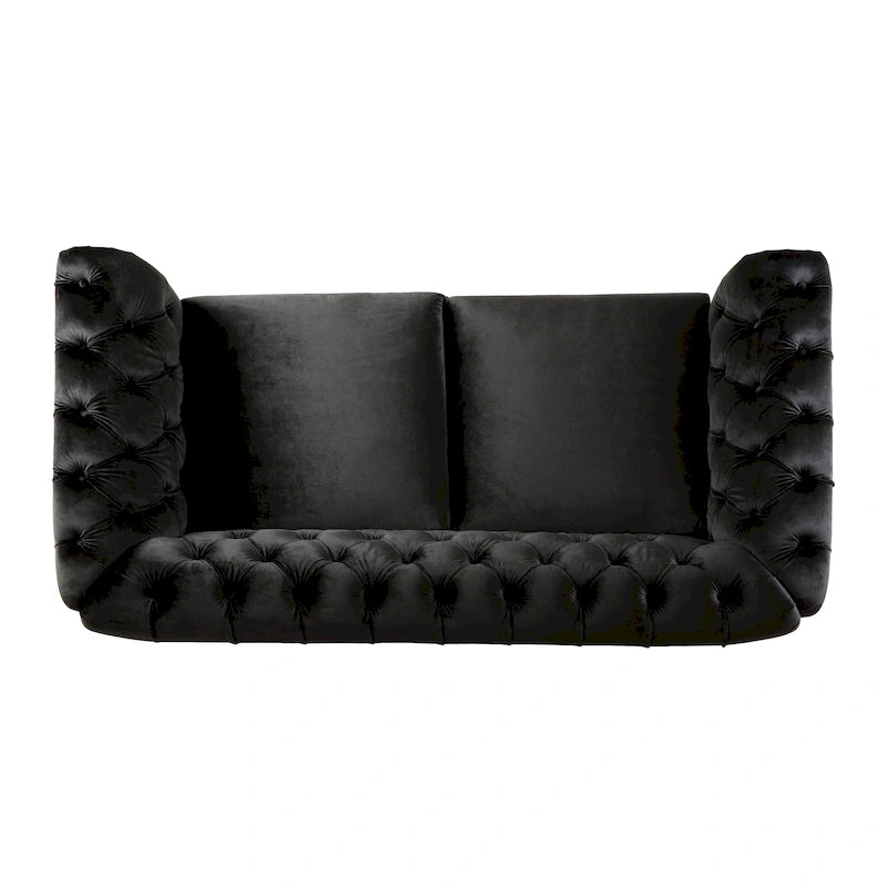 Chesterfield Velvet Loveseat Sofa