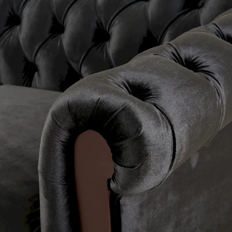 Chesterfield Velvet Loveseat Sofa