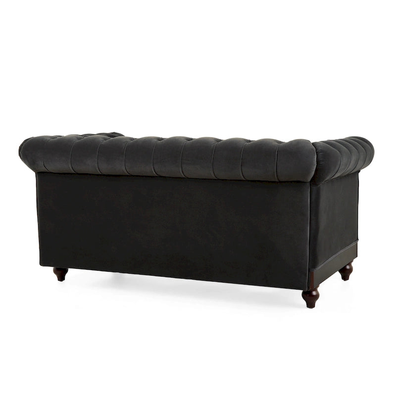 Chesterfield Velvet Loveseat Sofa