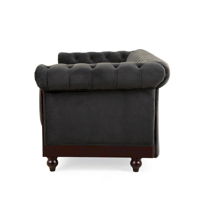 Chesterfield Velvet Loveseat Sofa