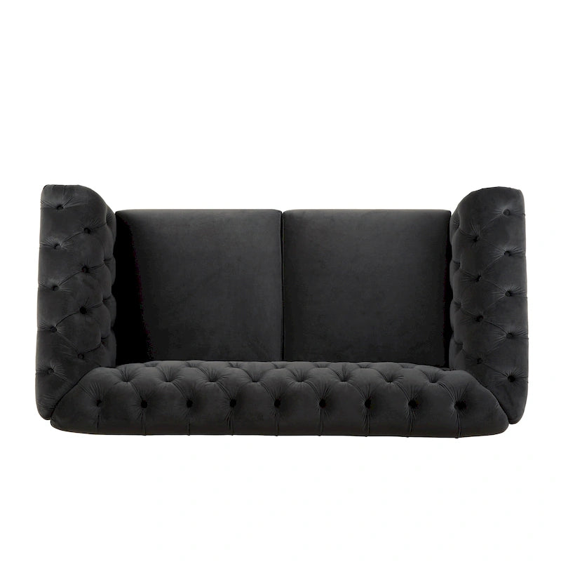 Chesterfield Velvet Loveseat Sofa