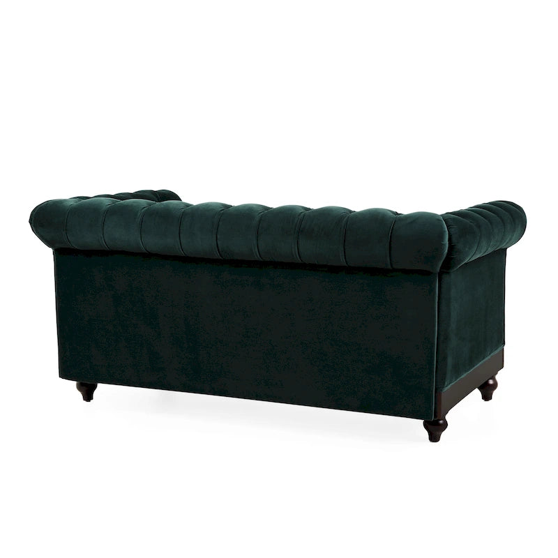 Chesterfield Velvet Loveseat Sofa