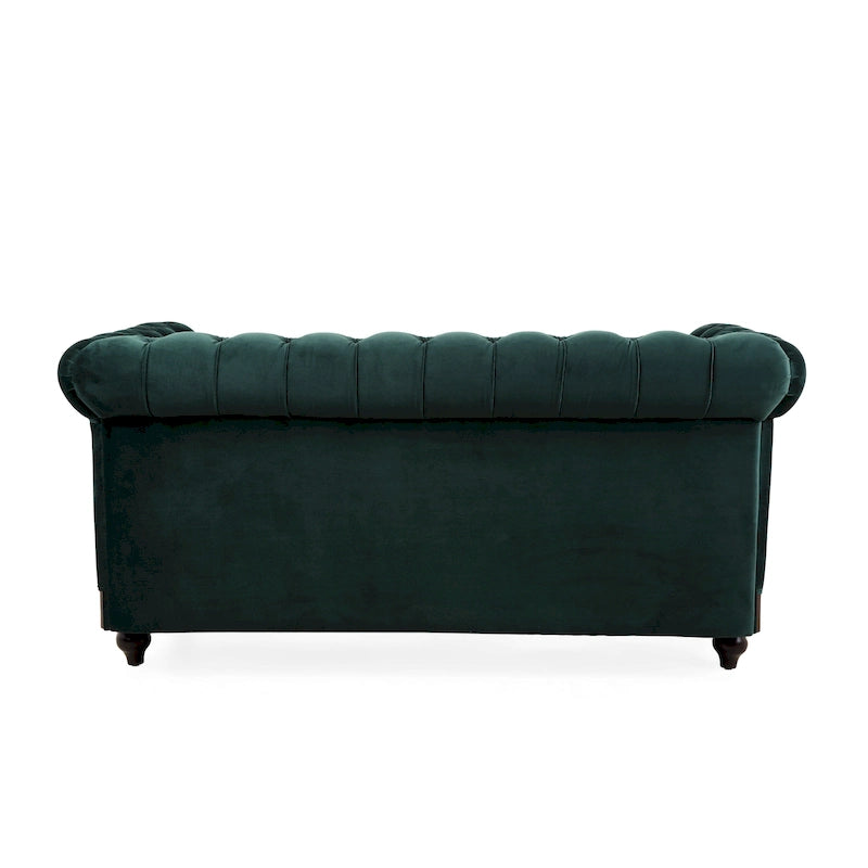 Chesterfield Velvet Loveseat Sofa