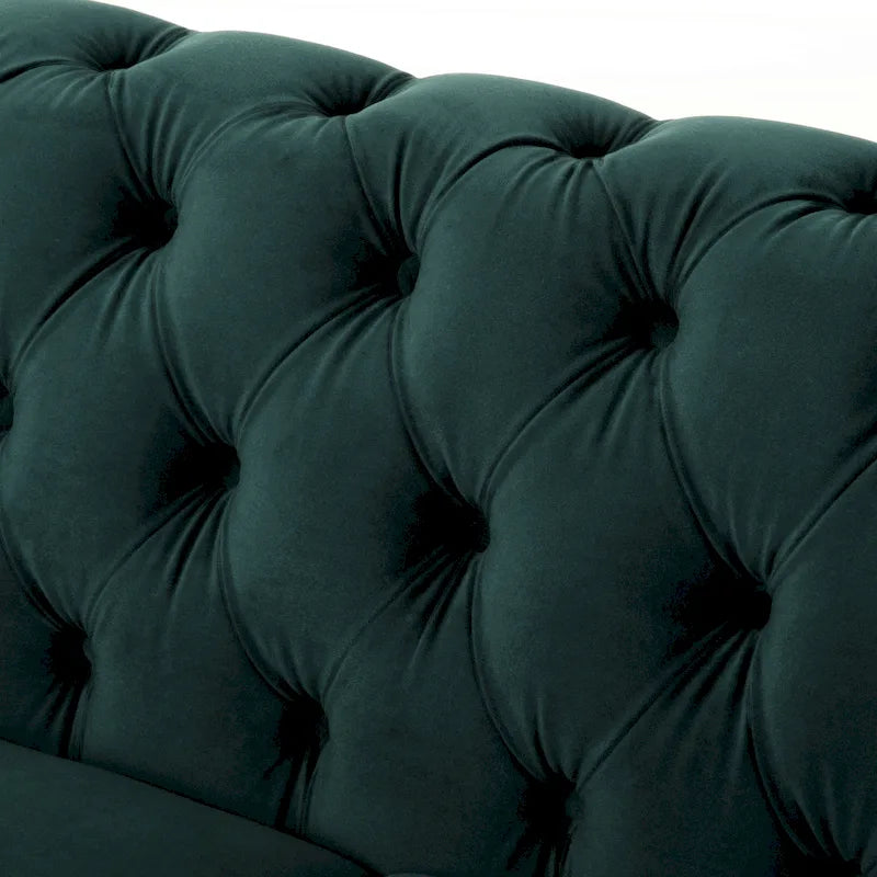Chesterfield Velvet Loveseat Sofa