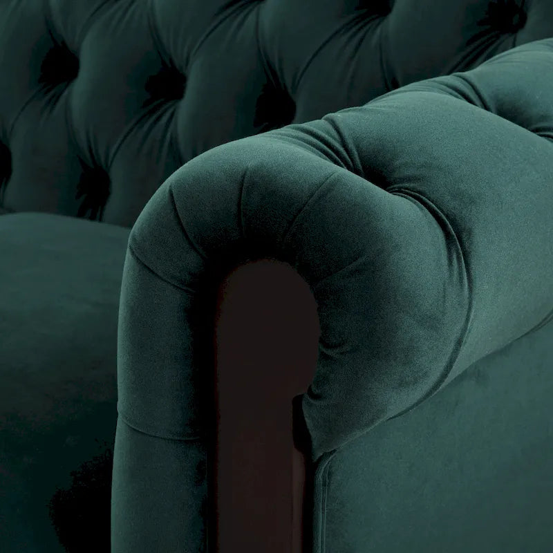 Chesterfield Velvet Loveseat Sofa