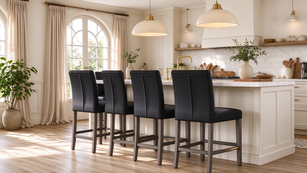 Upholstered 25" Counter Height Bar Stool