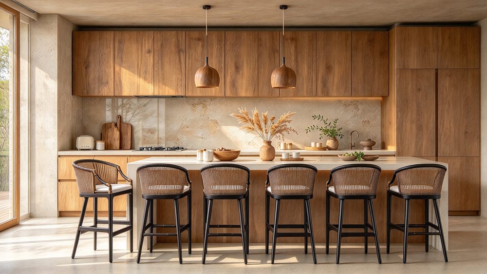 Rattan 30-Inch Bar Stool