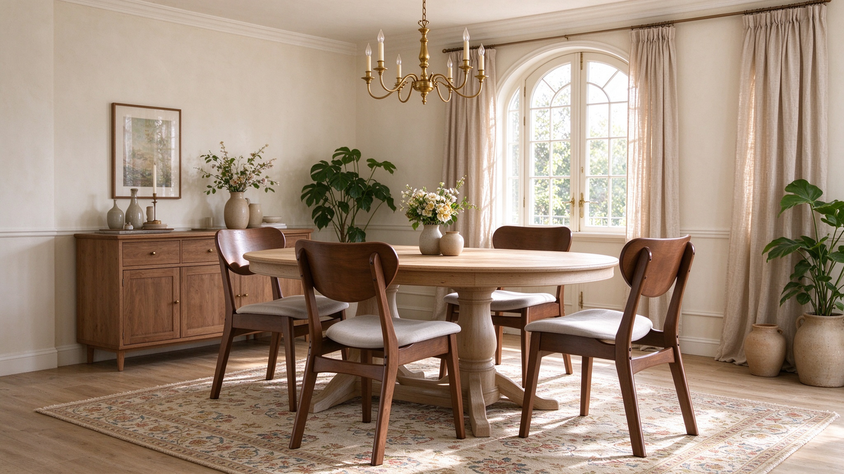 Katya Mid-Century Modern 2-Piece Dining Chair Set