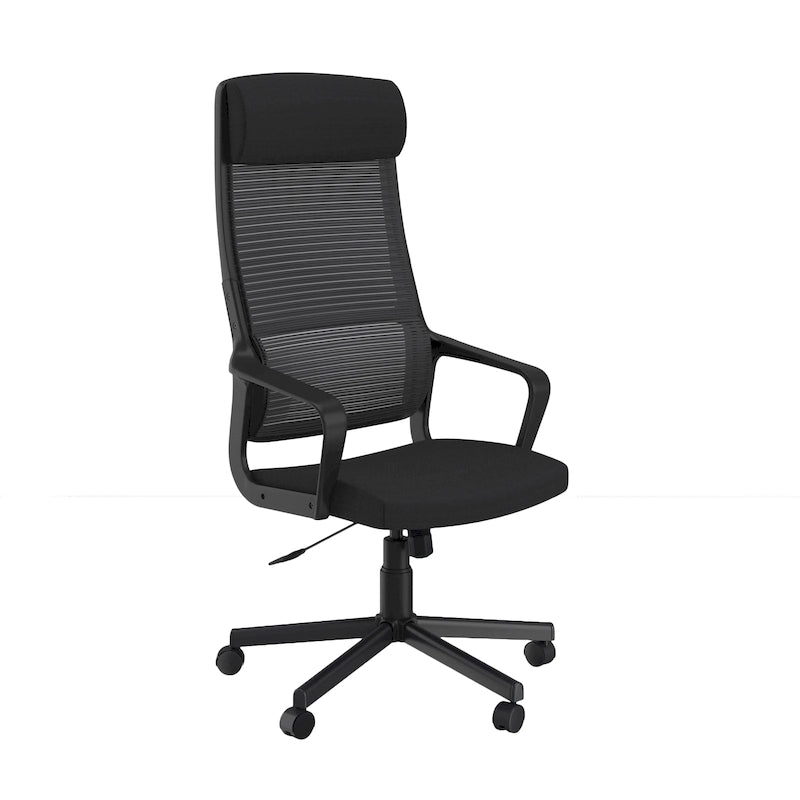 Sykes Contemporary Fabric Height Adjustable Ergonomic Swivel Desk Chair by Furniture of America