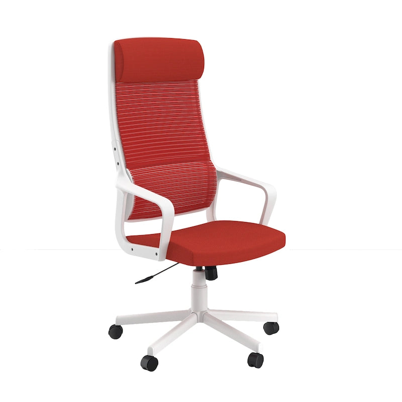 Sykes Contemporary Fabric Height Adjustable Ergonomic Swivel Desk Chair by Furniture of America