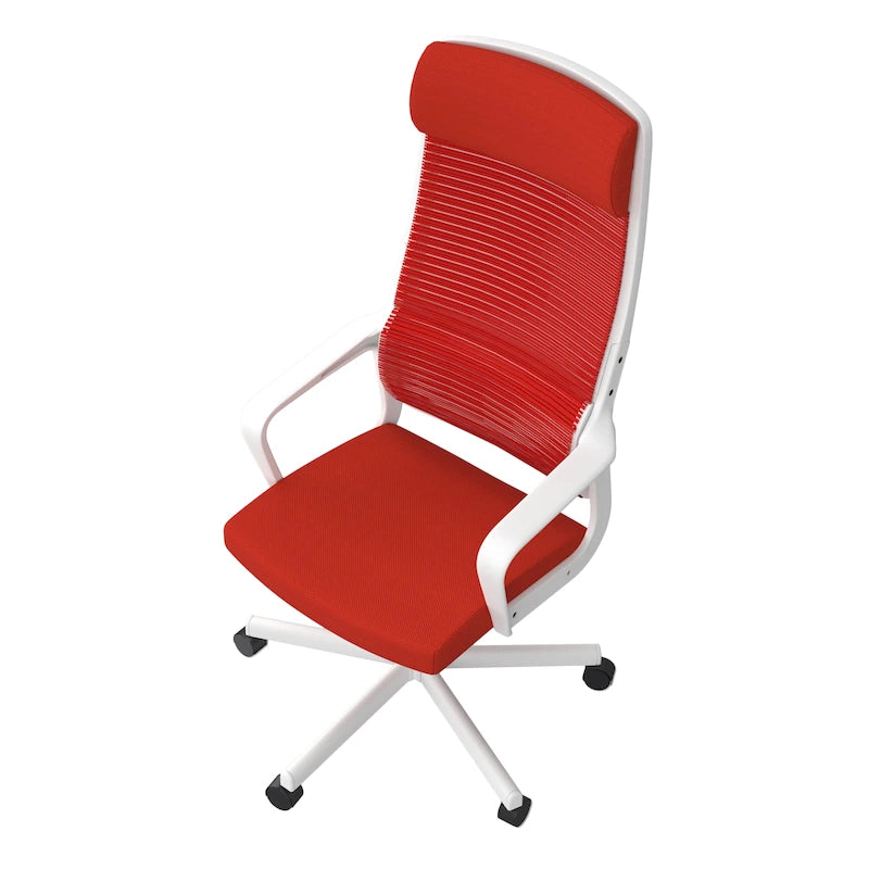 Sykes Contemporary Fabric Height Adjustable Ergonomic Swivel Desk Chair by Furniture of America