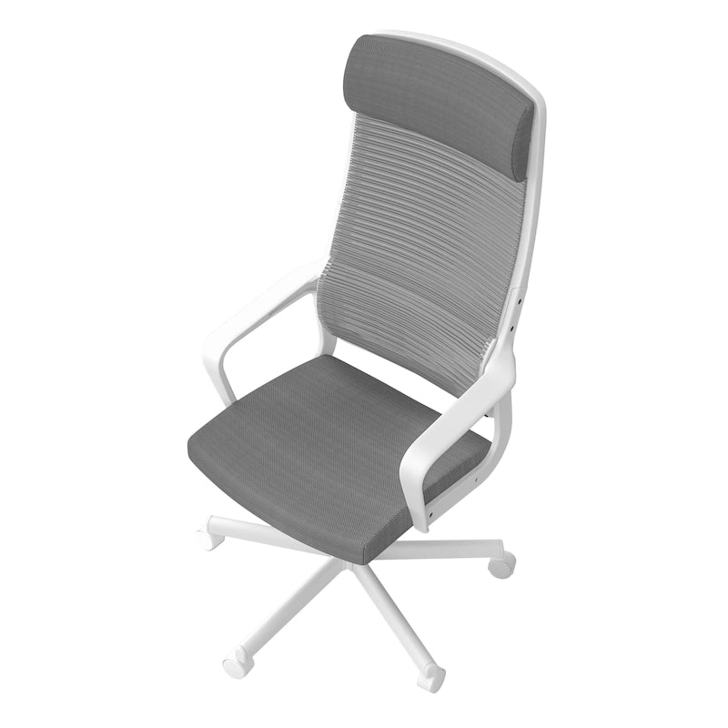 Sykes Contemporary Fabric Height Adjustable Ergonomic Swivel Desk Chair by Furniture of America