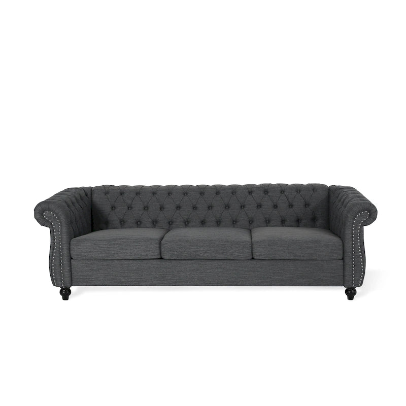 Tufted Chesterfield 3-Seat Sofa