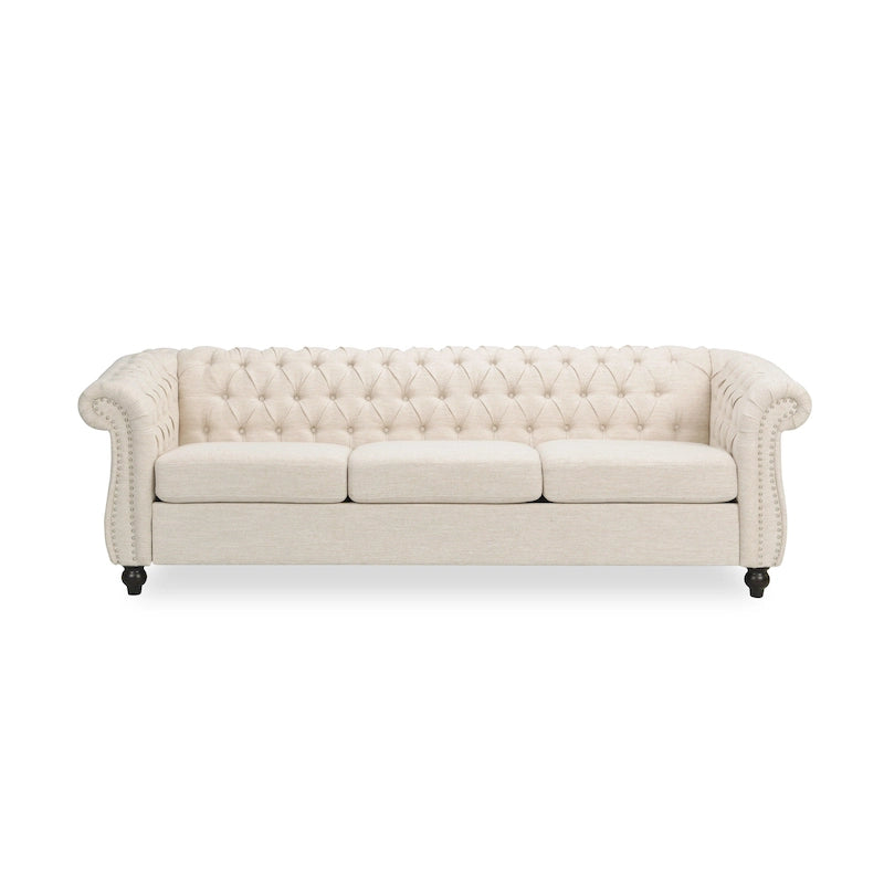 Tufted Chesterfield 3-Seat Sofa