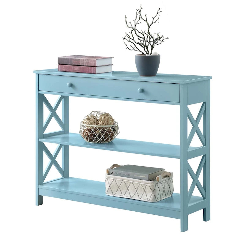 Convenience Concepts Oxford 1 Drawer Console Table with Shelves