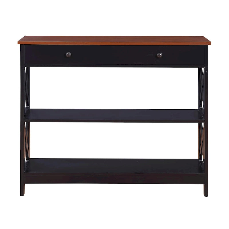 Convenience Concepts Oxford 1 Drawer Console Table with Shelves