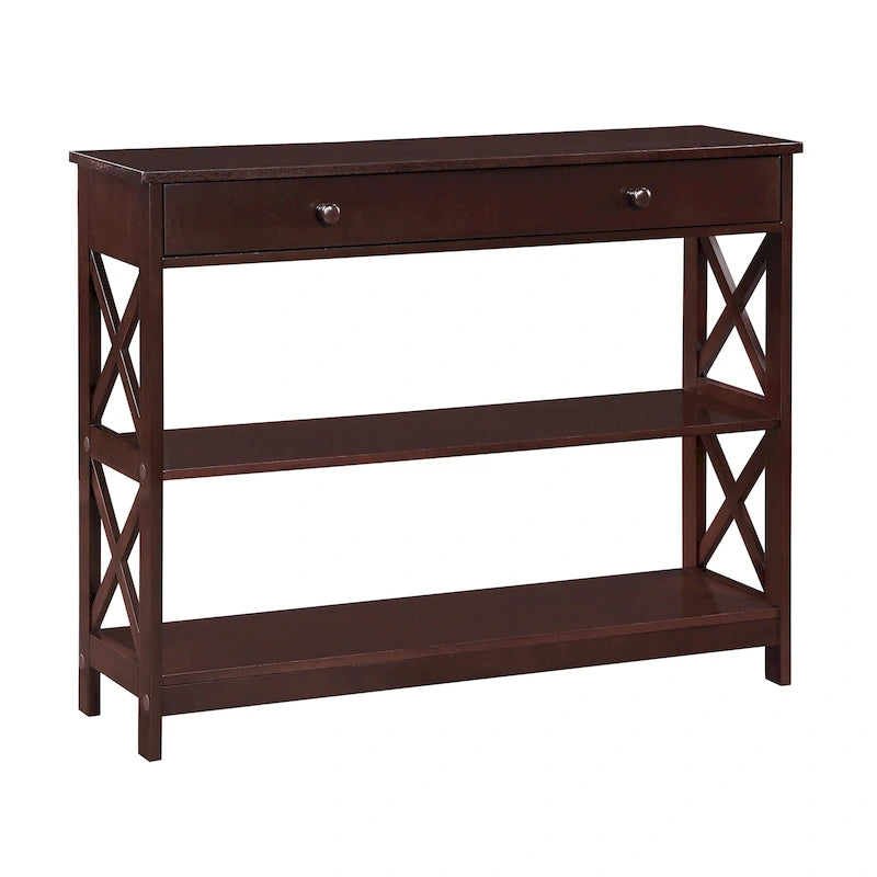 Convenience Concepts Oxford 1 Drawer Console Table with Shelves