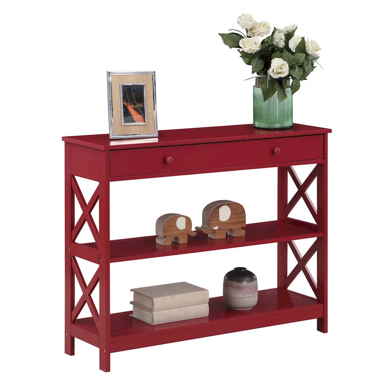 Convenience Concepts Oxford 1 Drawer Console Table with Shelves