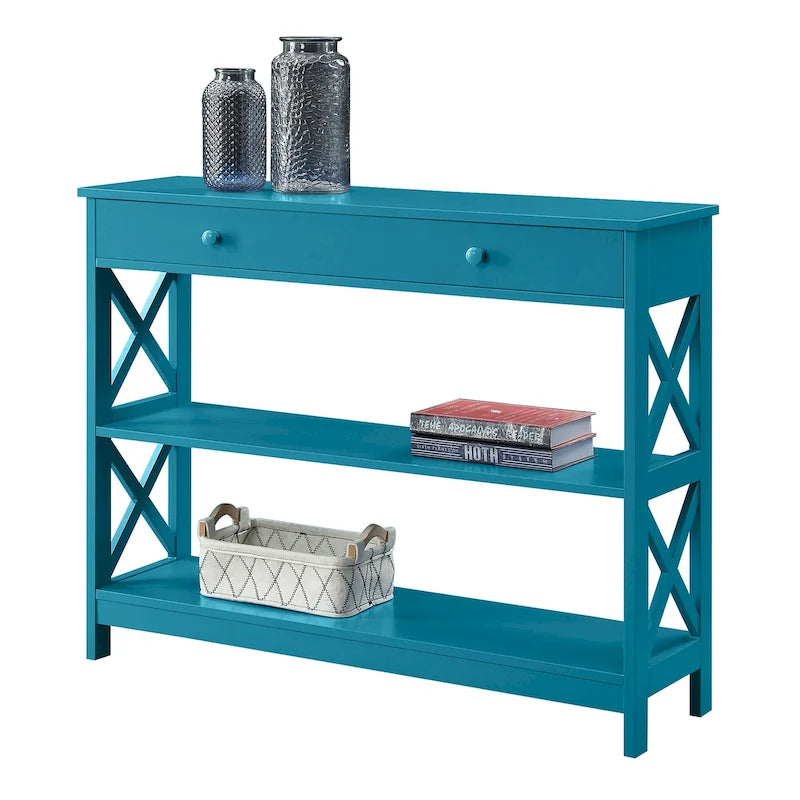 Convenience Concepts Oxford 1 Drawer Console Table with Shelves