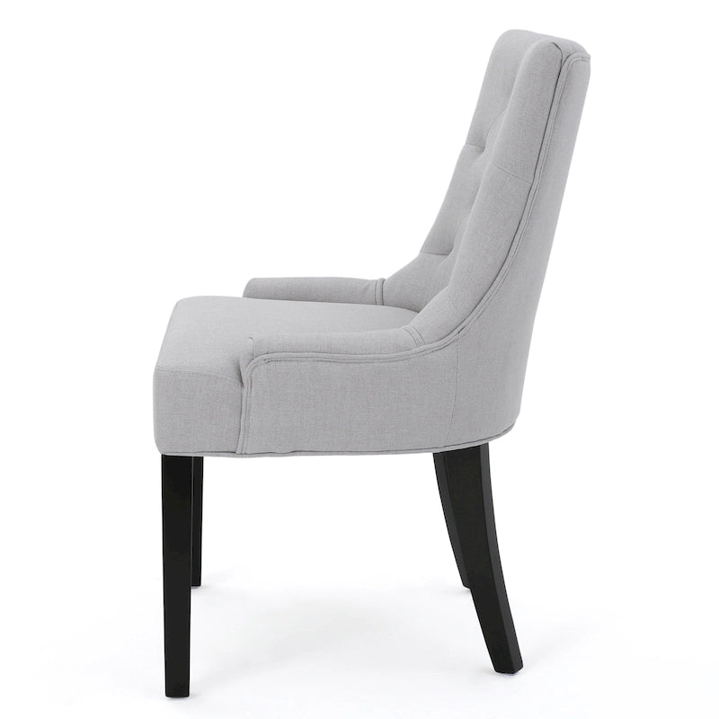 Modern Tufted Fabric Dining Chairs (Set of 4)