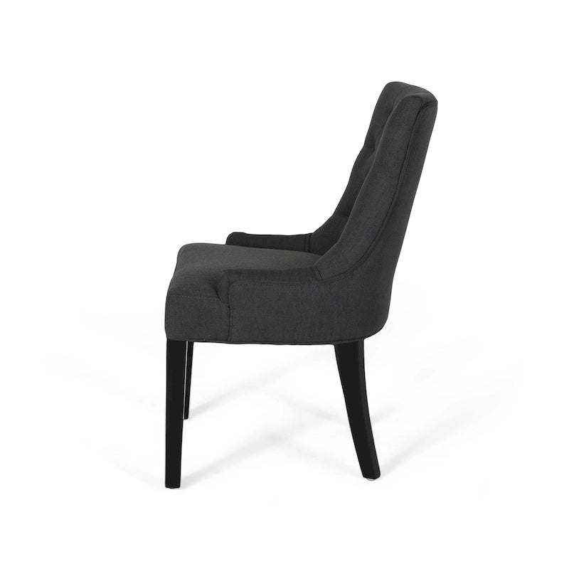 Modern Tufted Fabric Dining Chairs (Set of 4)