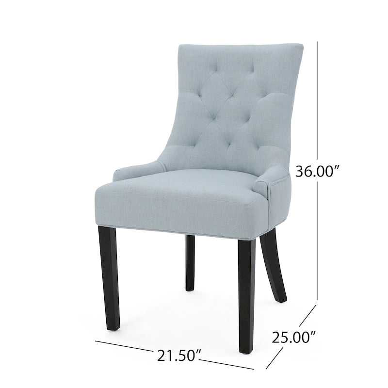 Modern Tufted Fabric Dining Chairs (Set of 4)