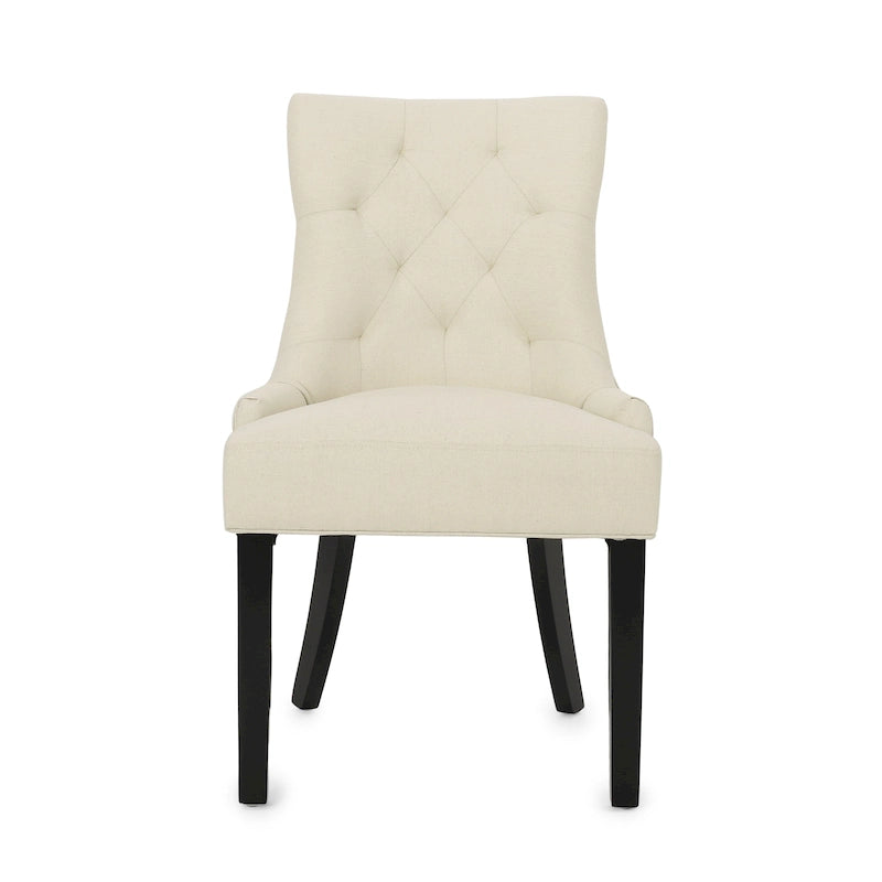 Modern Tufted Fabric Dining Chairs (Set of 4)