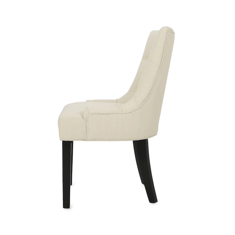 Modern Tufted Fabric Dining Chairs (Set of 4)