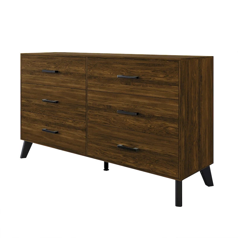 CraftPorch Classic Style 6-Drawers Wooden Dresser