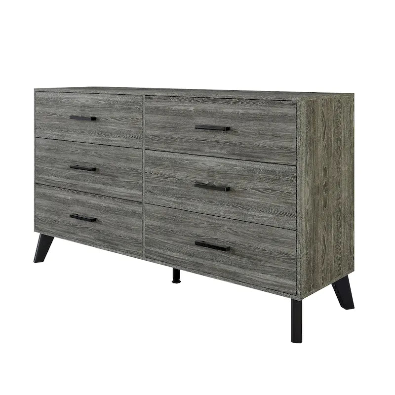 CraftPorch Classic Style 6-Drawers Wooden Dresser