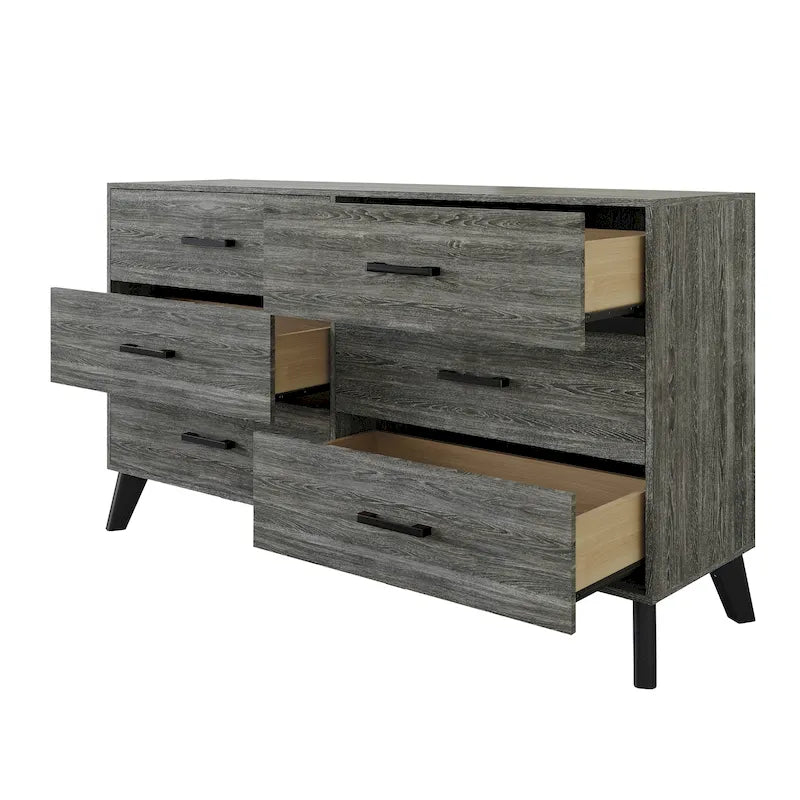 CraftPorch Classic Style 6-Drawers Wooden Dresser