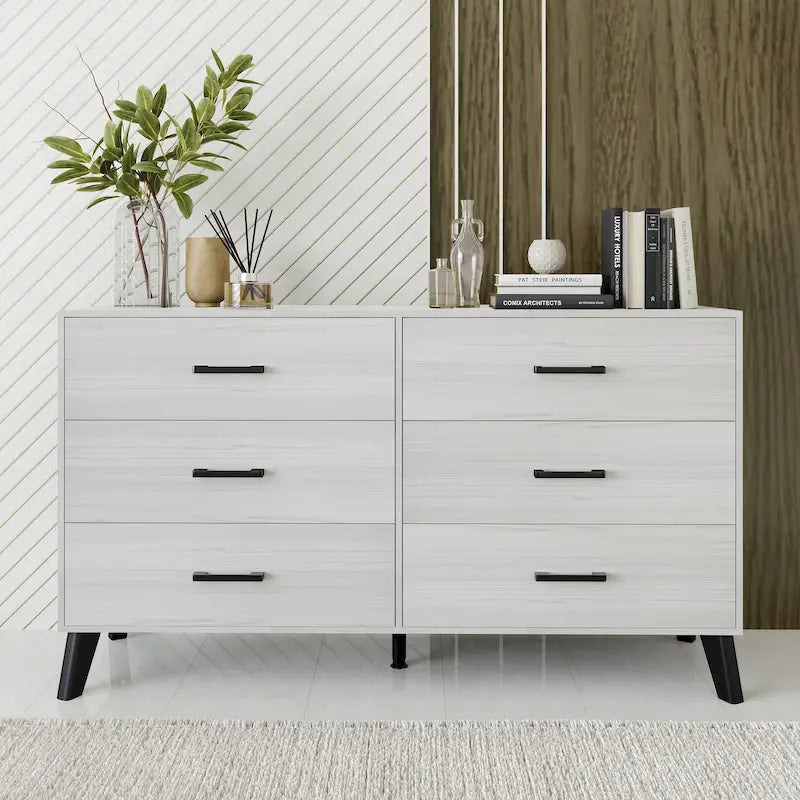 CraftPorch Classic Style 6-Drawers Wooden Dresser