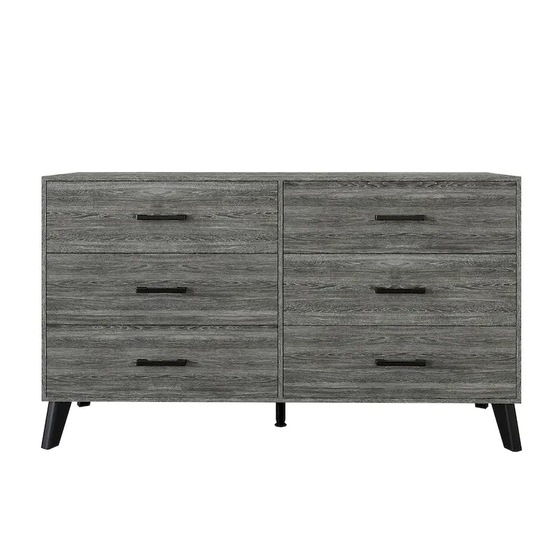 CraftPorch Classic Style 6-Drawers Wooden Dresser