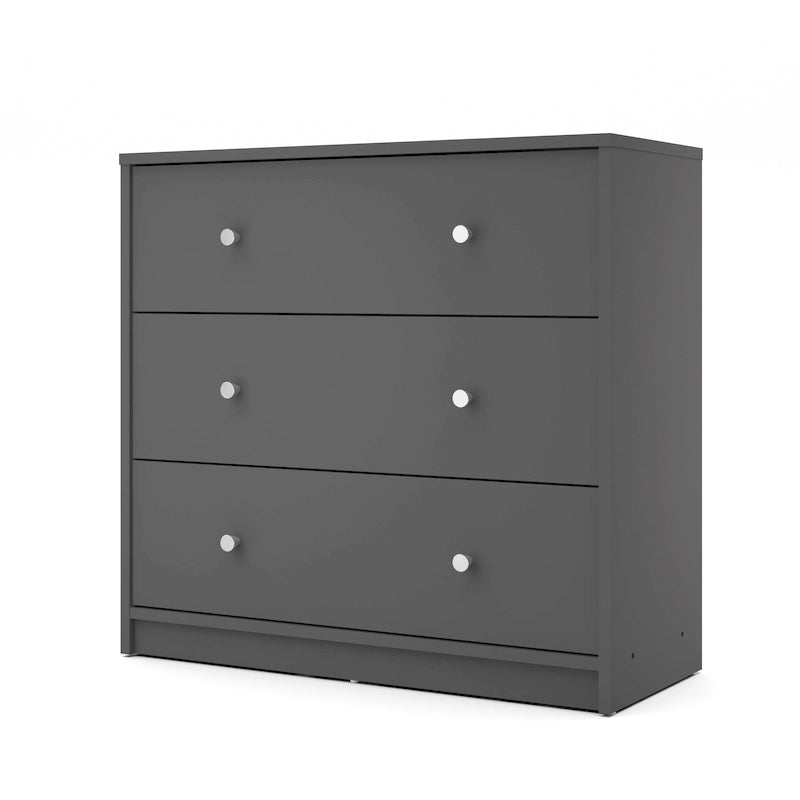 3-drawer Engineered Wood Chest