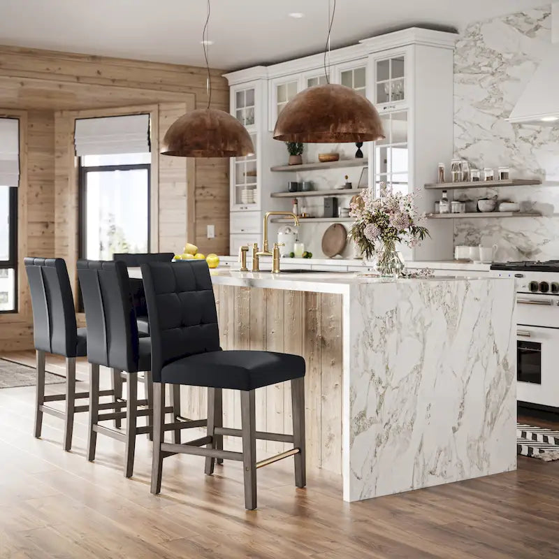 Leila Upholstered 25 Counter Height Bar Stool