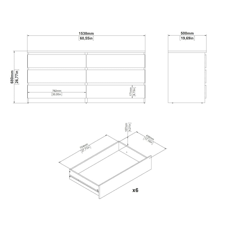 6-drawer Double Dresser