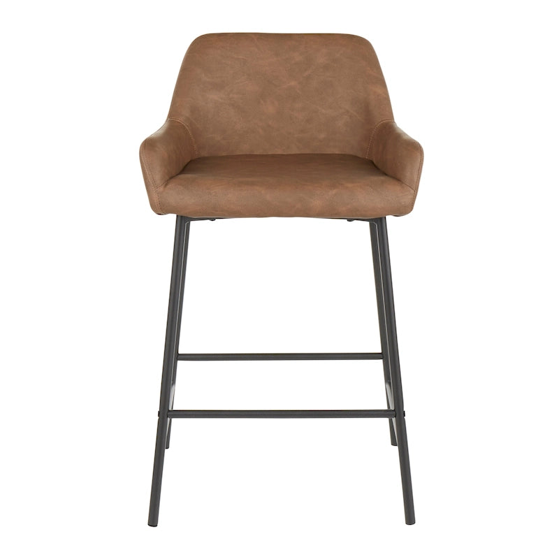 Carbon Loft Galotti Industrial Counter Stools (Set of 2) - N/A