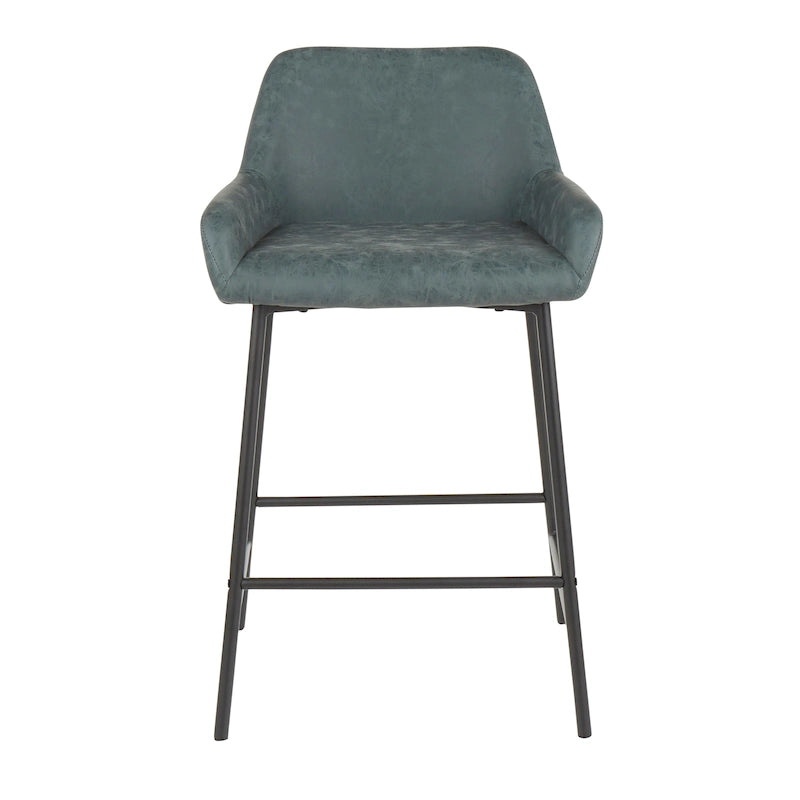 Carbon Loft Galotti Industrial Counter Stools (Set of 2) - N/A