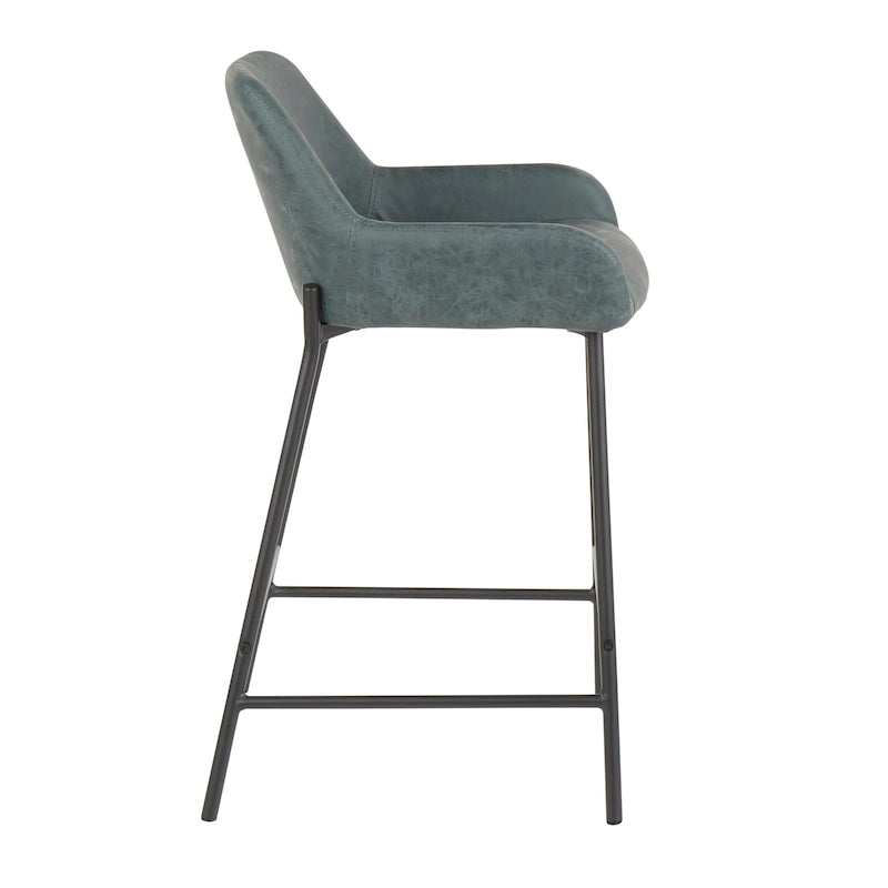 Carbon Loft Galotti Industrial Counter Stools (Set of 2) - N/A
