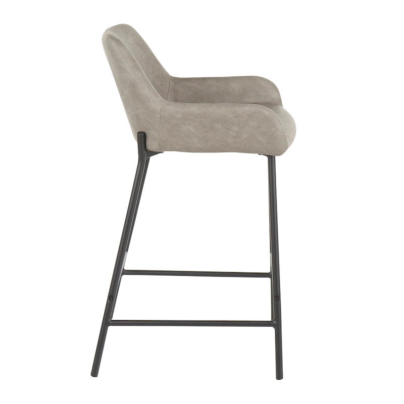 Carbon Loft Galotti Industrial Counter Stools (Set of 2) - N/A