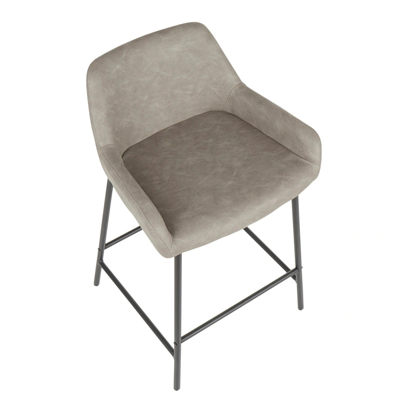 Carbon Loft Galotti Industrial Counter Stools (Set of 2) - N/A
