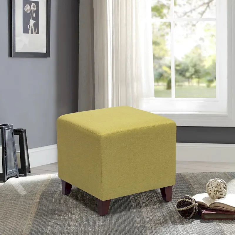 Adeco Simple British Style Passionate Cube Ottoman Footstool