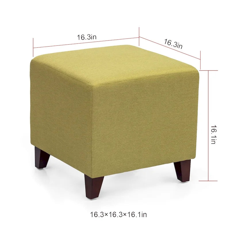 Adeco Simple British Style Passionate Cube Ottoman Footstool