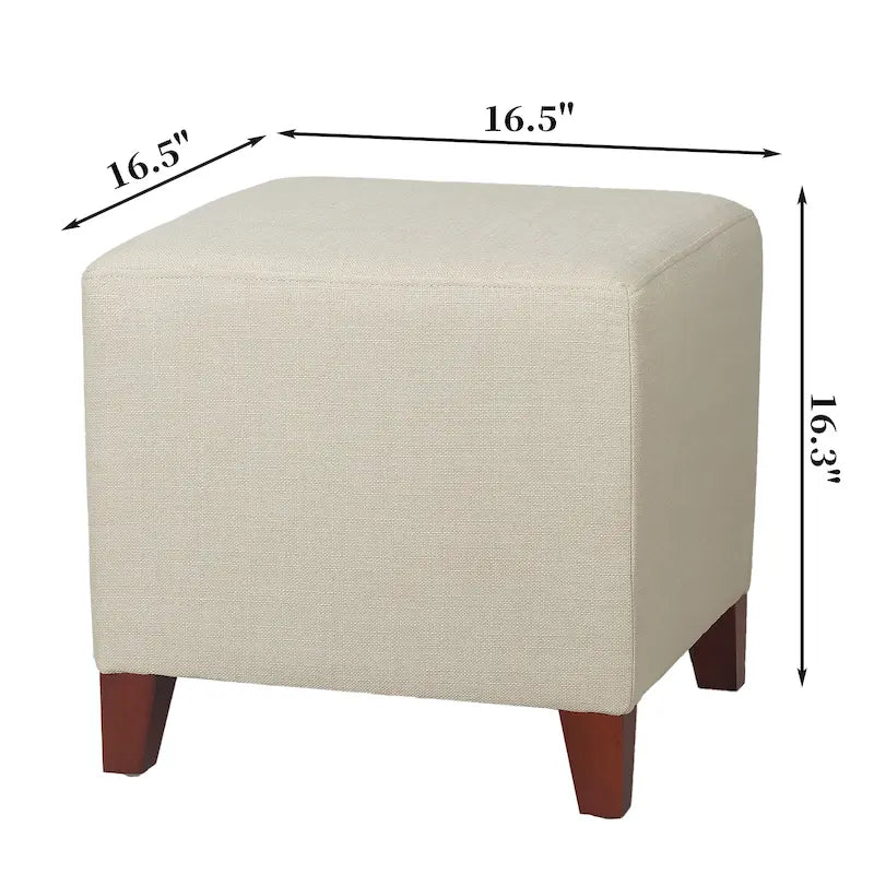 Adeco Simple British Style Passionate Cube Ottoman Footstool