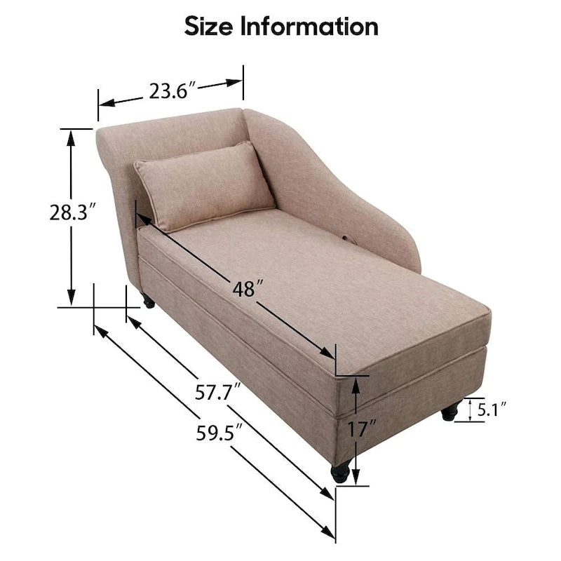 chaise lounge indoor Upholstered Sofa Recliner Lounge Chair for Living Room Bedroom