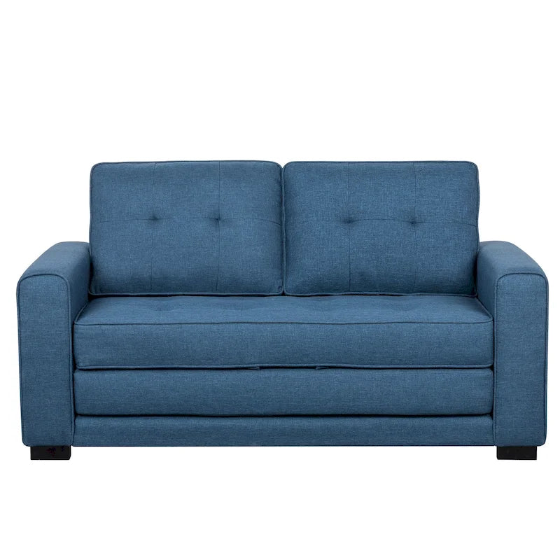 Daisy Modern Fabric Loveseat and Sofa Bed