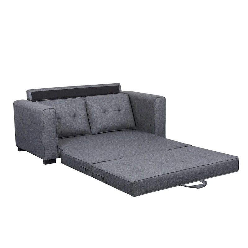 Daisy Modern Fabric Loveseat and Sofa Bed