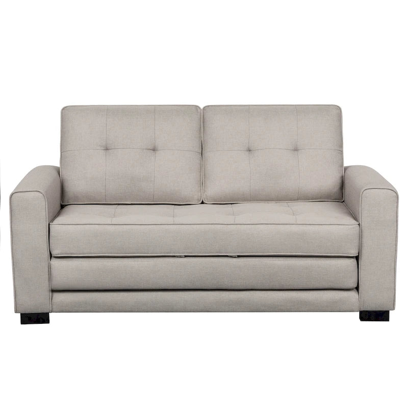Daisy Modern Fabric Loveseat and Sofa Bed